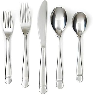 Cambridge Paloma Mirror 45 Piece Flatware Set - Includes Eight 5-Piece Place Settings
