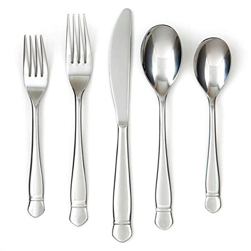 Cambridge Paloma Mirror 45 Piece Flatware Set - Includes Eight 5-Piece Place Settings
