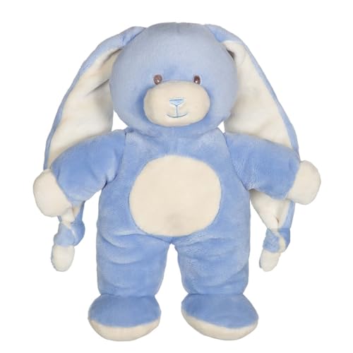 Gipsy Toys - Peluche Lapin Doudou Noeud Bleu Jean - 28 CM - 1ER ÂGE