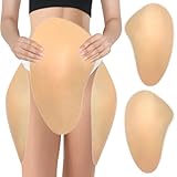 MRTOUMO 1 Pair Adhesive Silicone Hip Pads for Women Realistic Thick Buttocks Butt Enhancer Lifter Butt Pad Hip Dip Filler Shapewear for Crossdressing