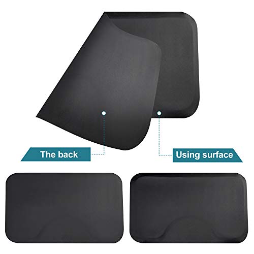 Barberpub 5X3 Feet 1/2'' Thick Barber Salon Chair Comfort Floor Mat Anti Fatigue Matting Rectangle 0035Bk #TOP1