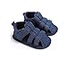 Geagodelia Sandali per bambini Simpatici neonati Ragazzi Tela Suola morbida Presepe Zoccoli Sneakers Piccolo bambino Scava fuori Sandali Scarpe (Navy blu, 6-12m)