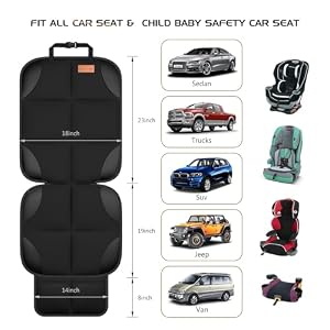 SMART ELF Car Seat Protector, Thickest Padding and Non-Slip Backing 2Pack — photo 3 of 6