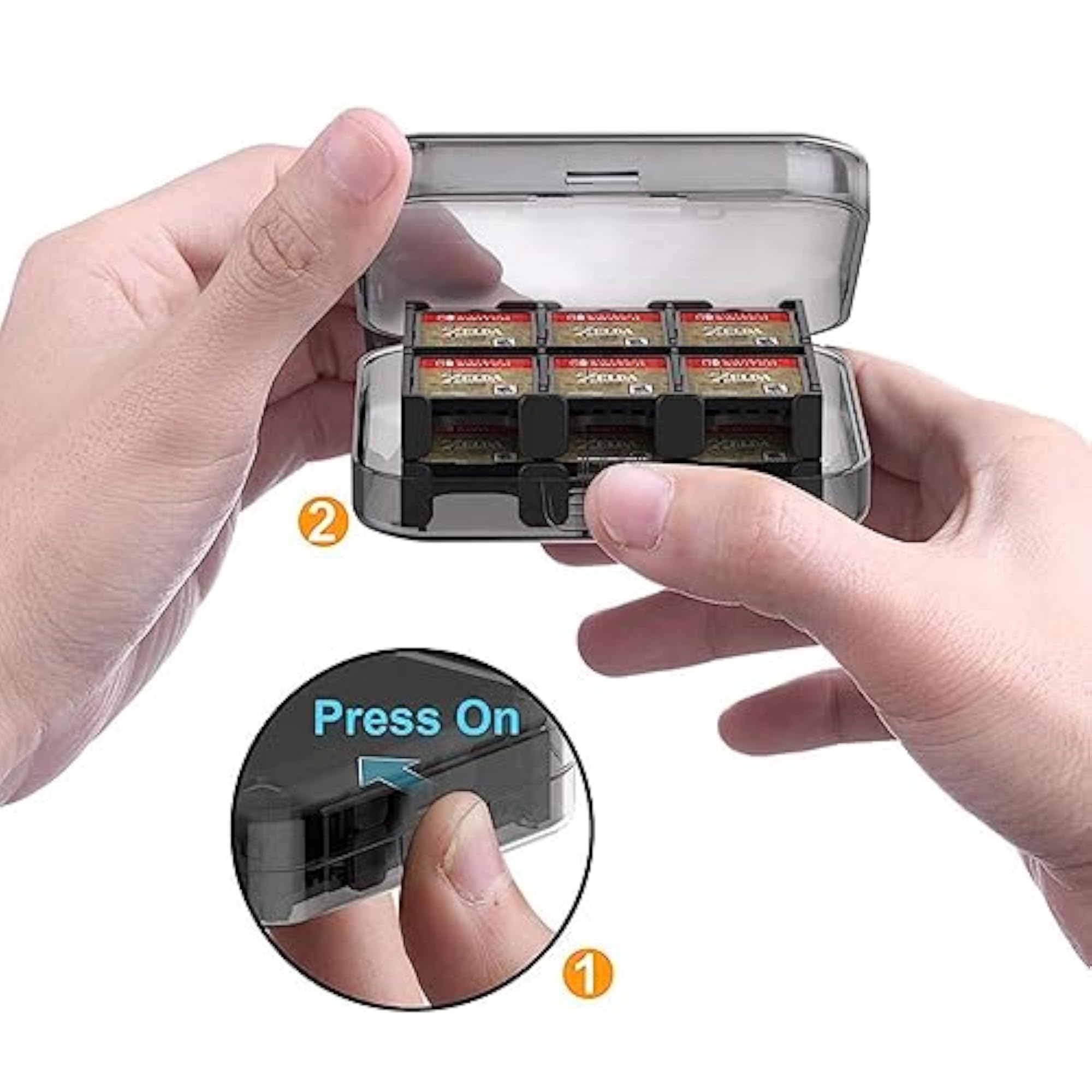 Nintendo Switch Game Card Holder, Portable Storage Box