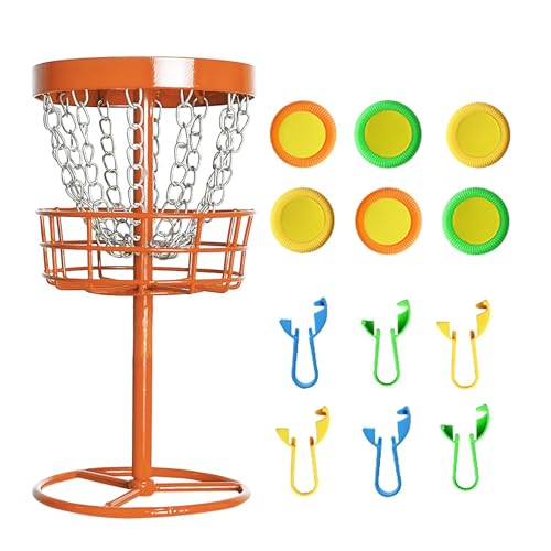 brooksnaji - Panier de golf net, disque Panier de golf Target,Panier de parcours de golf à disque | Cible de chaîne de lancement portable, équipement d'accessoires sportifs en plein air pour les parcs,