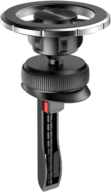 Suporte Veicular Magnético para Celular, Design Volante, Fixação no Ar Condicionado, Compatível com MagSafe, Iphone, Preto 2 41OUep9fBaL. AC SL1000