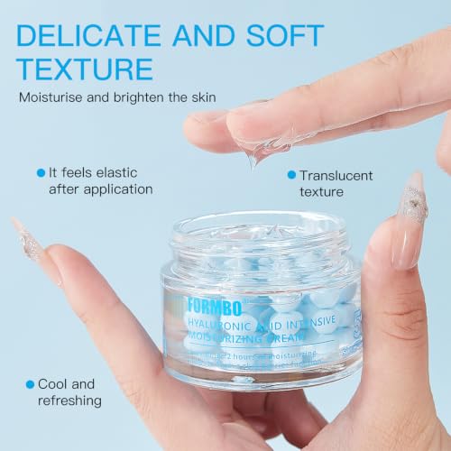 Hyaluronic Acid Deep Moisturizing Cream - 72H Hydration, Sodium Hyaluronate, For Dry Sensitive Skin, Non-Greasy (2.12oz) — view 3