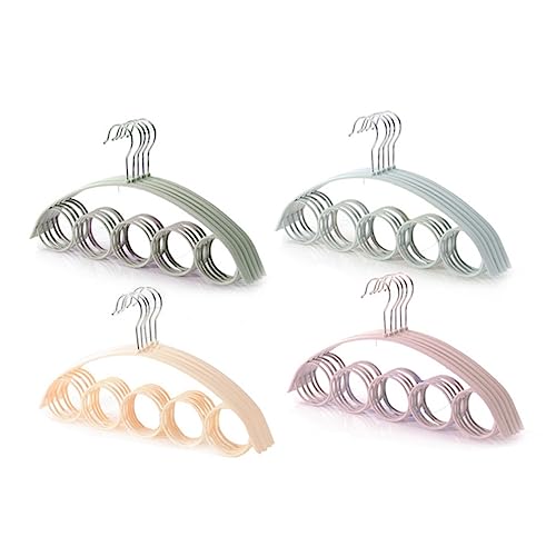 PRETYZOOM Organizer Armadio Antiscivolo Con 5 Anelli Gancio Multifunzione Per Appendere Cravatte Sciarpe Cinture Porta Foulard Da Armadio Salvaspazio Appendiabiti Per Casa E Guardaroba