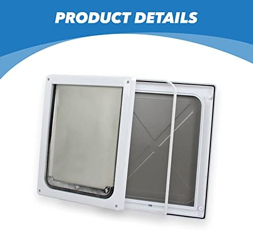 Pet Prime 2 Ways Locking Pet Flap Door For Dogs Pet Door with Transparent flap (Large)