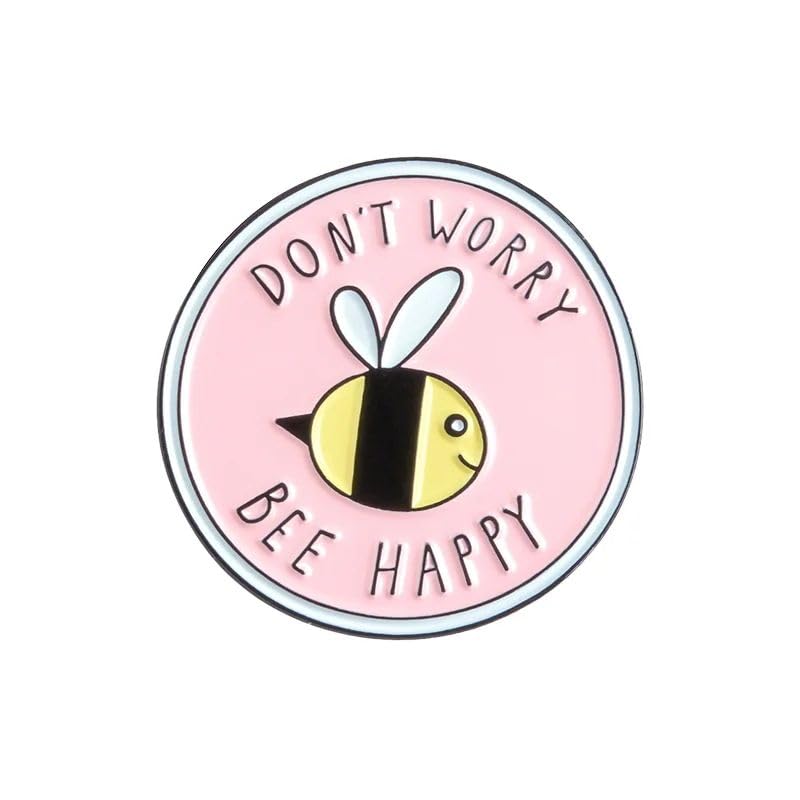 Dont Worry Be Happy - Honey Bee Motivational Enamel Pin Brooch (B0CXL4HTF8) Amazon Price History, Amazon Price Tracker