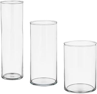 ★ CYLINDER  CYLINDER Vase Set of 3  Clear Glass IKEA IKEA 60175214