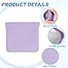 uxcell 2Pcs Coin Purse for Women, Leather Small Organizer Pouch, Portable Mini Storage Makeup Bag for Purse, Purple (5