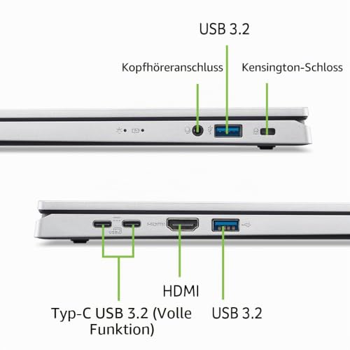 acer Aspire Go 15 AI Ready Laptop | 15,6 Zoll IPS-Display FHD (1920 x 1080) | Intel Core 3 N355 Prozessor | Intel Grafik | 8 GB DDR5… – Ansicht 2