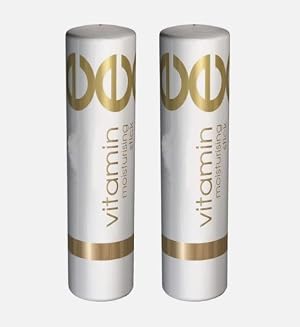 Vitamin E Lip Balm Chapstick - Moisturizing Lip Stick for Dry Lips Natural 2 Pack Made in USA