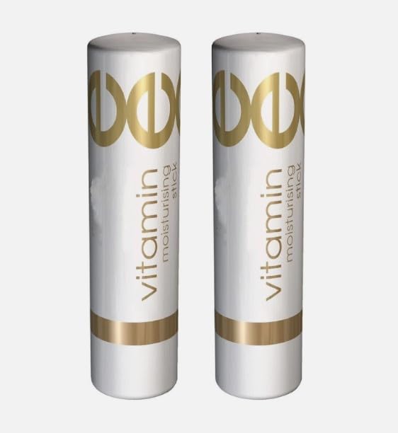 Vitamin E Lip Balm Chapstick - Moisturizing Lip Stick for Dry Lips Natural 2 Pack Made in USA
