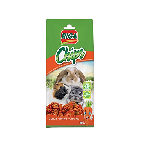 Riga Chips Karotten Leckerli für Nagetiere, 50 g