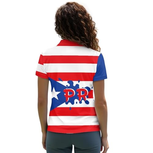 Womens Golf Clothes Short Sleeve Collared Tennis Shirts for Ladies 3 Button Pullover Running Outdoor Tops2