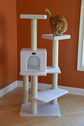Armarkat B5701 57-Inch Cat Tree, Ivory #TOP4