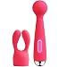 SVAKOM Mini Emma Powerful Electric Wand Massager G Spot Vibrator for Women(Rose Red with Deer)