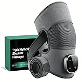 Theratex 3-in-1 Massagegerät, Relevo 3-in-1 Schultermassager, Relivera, Hewelth Triple Method Schulter-Massagegerät, Schultermassagegerät mit 5 Wärme & 3 Vibrationsmodi,Touchscreen-Steuerung