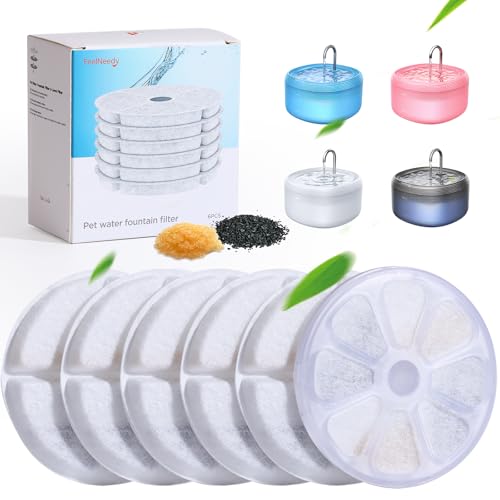 6 Piezas Filtros de Fuente para FEELNEEDY 3,2L Fuente para Gatos