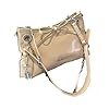 WATERBELINE Geräumige Umhängetasche aus PU-Leder mit Schleife und verstellbarem Riemen, lässige Handtasche für Damen und Mädchen #3