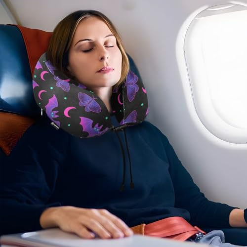 Almohada de espuma viscoelástica para viaje portátil miniatura 5