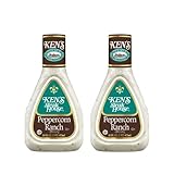 Ken's Steak House Peppercorn Ranch Dressing (Peppercorn Ranch, 16 Fl Oz, Pack of 2)