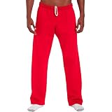 Gildan G184 Heavy BlendTM Trainingshose, offener Saum an der Unterseite, 226 g/m², Modern / ausgestattet, 18400, Rot, 18400 5X-Large