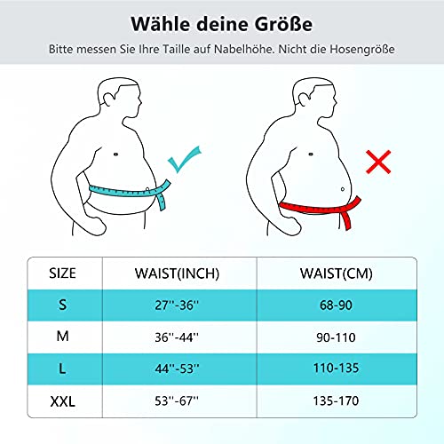 FREETOO Faja lumbar transpirable, cinturón lumbar de dolor cruzado, cinturón de espalda para corrección de postura, con 7 varillas de apoyo - imagen 6