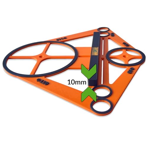 Schablone für Fliesenloch, Schablone für Geberit Vorwandsystem, Gestell, Nivellierwerkzeug KartonGips, Mini-wessewaage