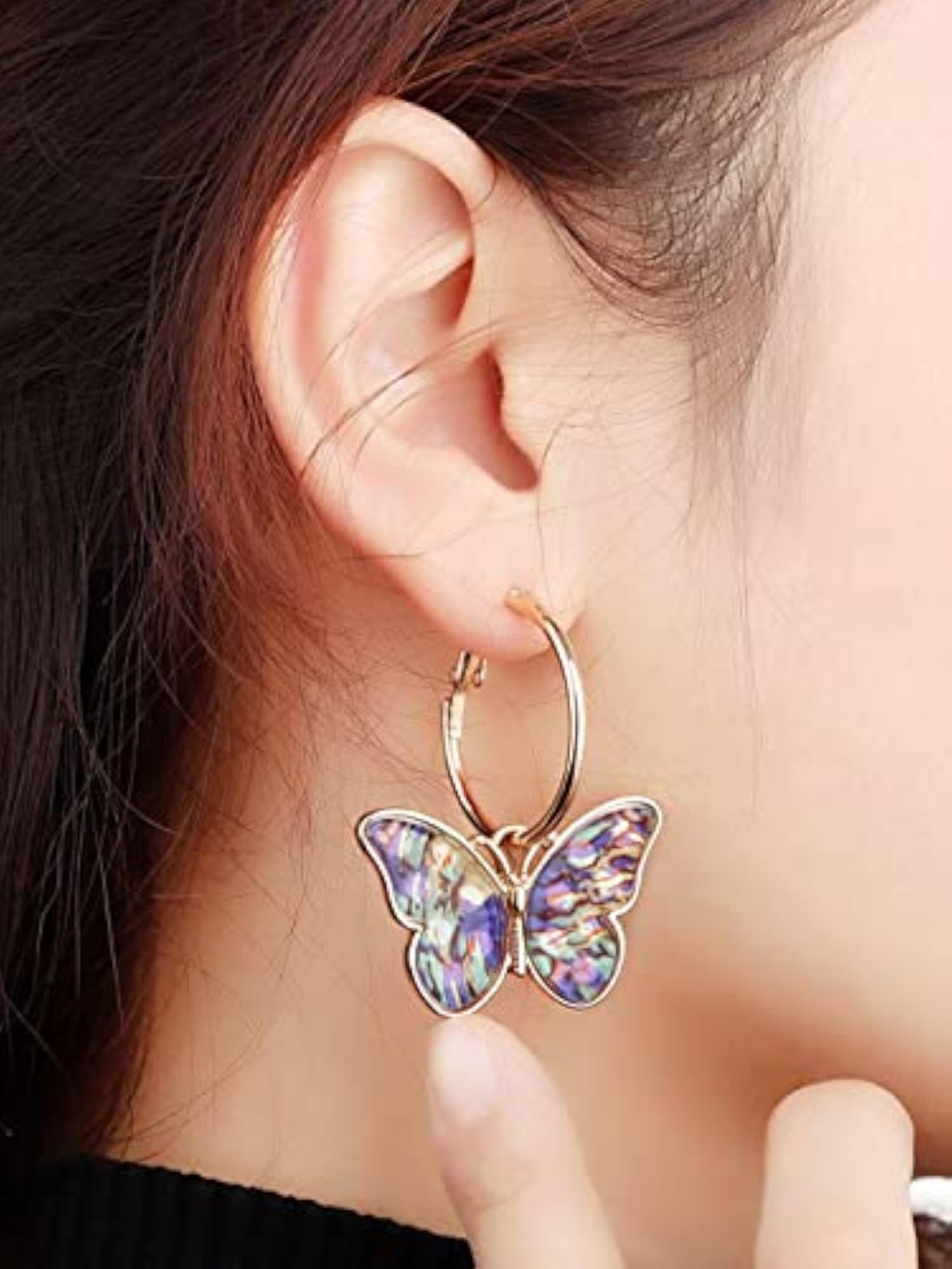 Butterfly Drop Earrings for Women - Birthday Anniversary Gift
