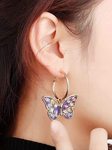 Butterfly Drop Earrings for Women - Birthday Anniversary Gift