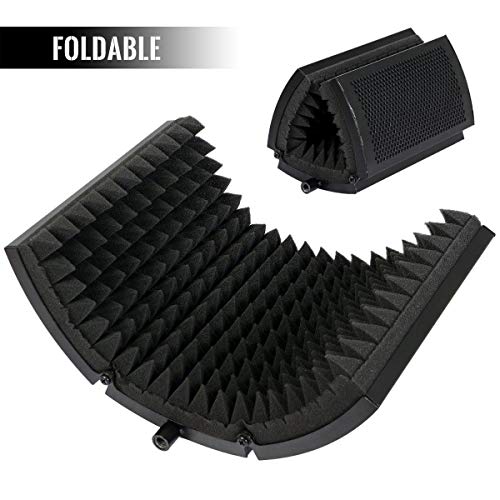 Mousse d'isolation de microphone pliable ALLOMN pour table et pied - 6