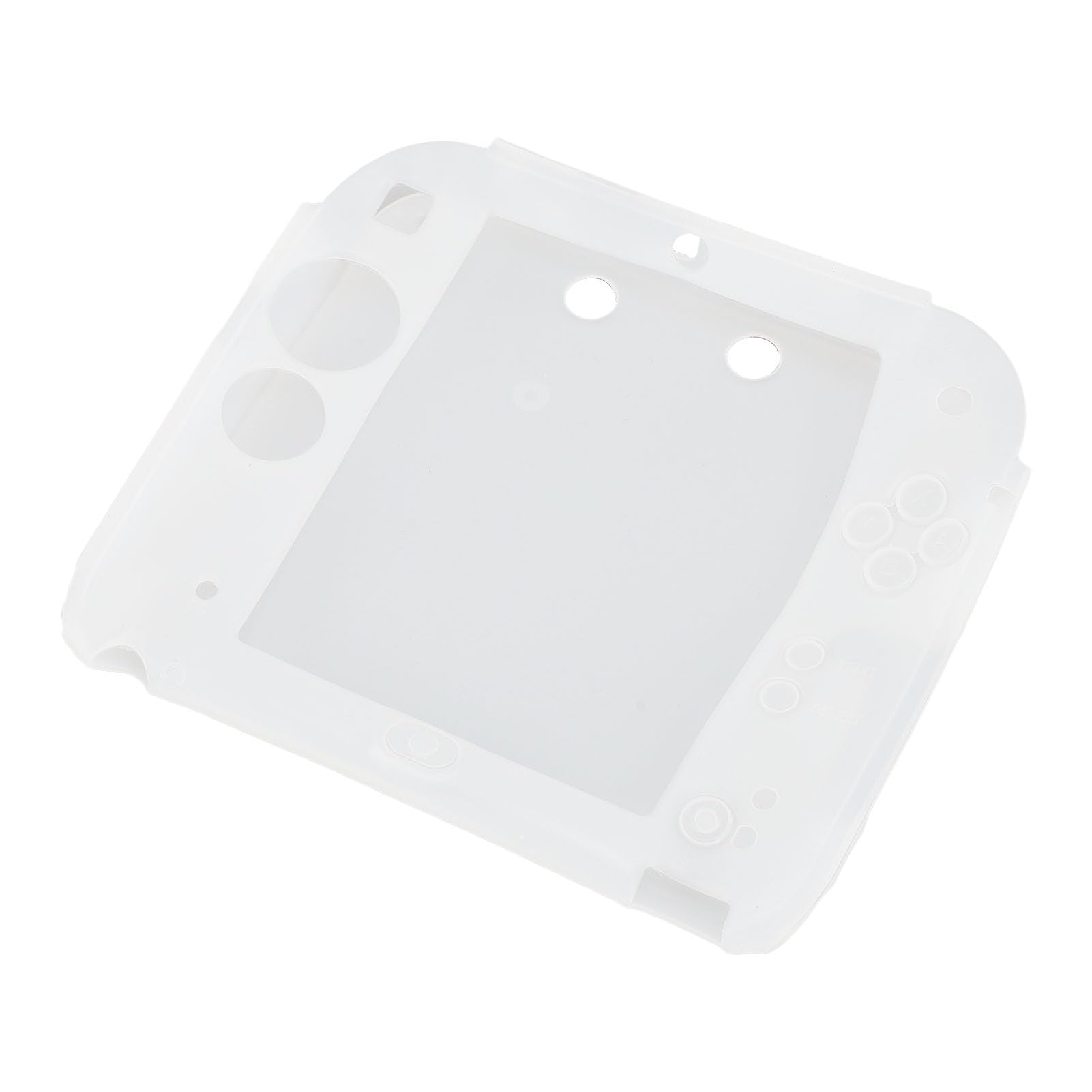 Wakects Etui Ochronne na Kontroler 2DS, Odporna na Zarysowania Miękka Silikonowa Osłona z Górnym i Dolnym Zabezpieczeniem Ekranu dla Kontrolera 2DS (WHITE)