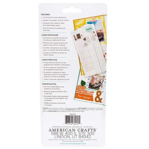 We R Memory Keepers 660453 0633356604532 Ferramenta de jornalização - Aparador Mini, Verde e Off-Whi