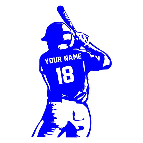Custom Name Baseball Wall Decal For Boys Room Personalized Kids Bedroom Baseball Vinyl Wall Decor #TOP3
