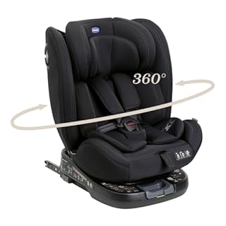 Chicco Unico Evo I-Size, Seggiolino Auto 0-36 Kg, omologato ECE R129/03, Isofix Girevole A 360° E Reclinabile, Gruppo 0+/1/2/3 Da 0 A 12 Anni
