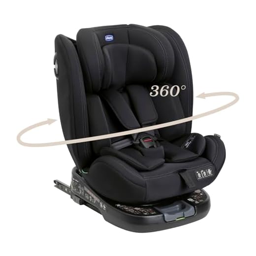 Chicco Unico Evo I-Size, Seggiolino Auto 0-36 Kg, omologato ECE R129/03, Isofix Girevole A 360° E Reclinabile, Gruppo 0+/1/2/3 Da 0 A 12 Anni