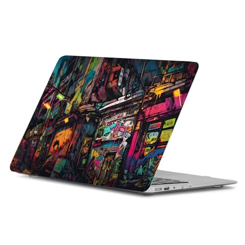 Image of Graffiti Art Laptop Skin Vinyl Stickers Suitable for All Laptop Multicolour Decor Sticker with Trackpad Sticker (L x H 16 x 11 Inch.)