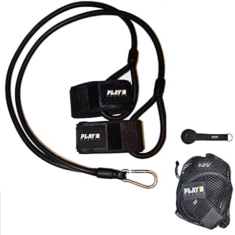 Shop Play 9 Baseball Softball Resistance Training Bands - Arm Strength Trainer, Pitching Training, Athlete Warm Up Exercise Bands with Anchor Straps & Door Mount - Baseball Training Equipment Cover
