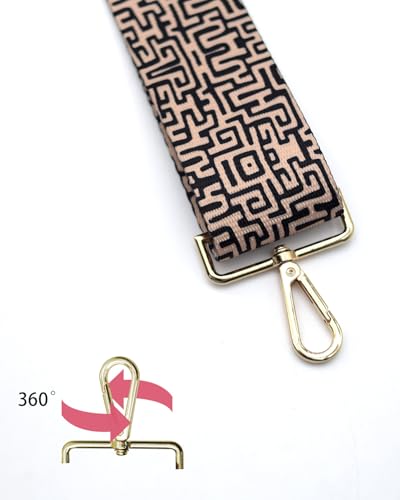 Image of Embroidered Purse Straps Replacement Crossbody Wide Adjustable Bag Straps | Thick Purse Strap for Crossbody Bags,Extra Long Strap,Cross Body Straps for Handbags,Bag Straps for Tote Bags,Shoulder Straps