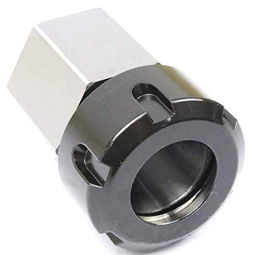 Foto von Rfeeuubft ER32 Spannzangenfutter Block Set mit 2 Vierkant- und Sechskanthalterungen für -Drehmaschinen-Graviermaschinen