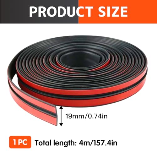Hugwish windschutzscheibe gummidichtung 4m*19mm, windschutzscheiben dichtung für Windschutzscheibe, Oberlichter