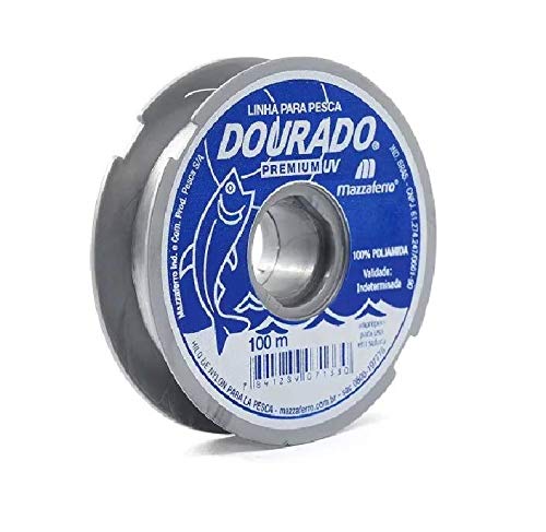 Linha Monofilamento Dourado Premiun 0,35mm 13,2lbs 100m - Mazzaferro