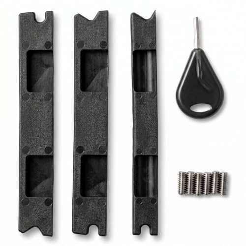 CHEOTIME Fin Box Converter, Professional Plastic Adapter Easy Installation Surfboard Fin Plug Adapter with Fin Key Screws for Future 3pcs