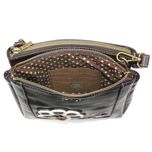 Image of CHALA Merry Messenger RFID Protected Women Faux Leather Shoulder Purse with Adjustable Crossbody Strap | RFID Protected