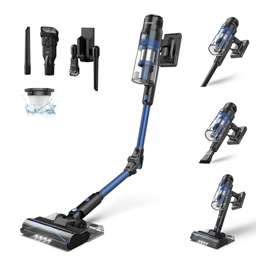 MYBOT S8 Ultra - Steelstofzuiger met Dweilfunctie - 430W - 30Kpa - 3 Zuigniveaus - Vacuum Cleaner - Steelstofzuiger Draadloos - Zonder Zak - Op Accu - Kruimeldief