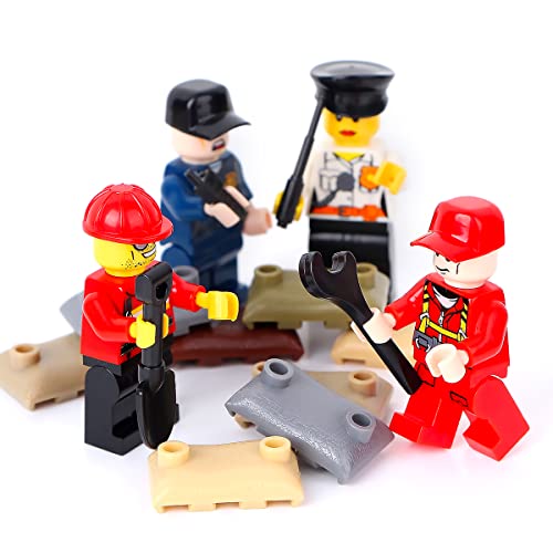 Mimax Swat Weapons Toys (Classic) Military Army Team Bricks Accessories For Mini Soldiers Figures, Ww2 Gear Battle Building Blocks Compatible With Mini Policeman Figure For Boys #TOP6