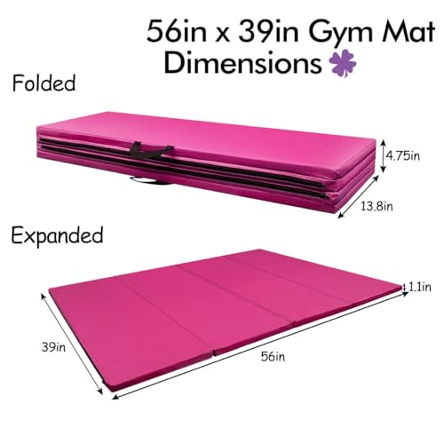 GLANT Gymnastics Bar for Kids with Rings Set, 7 Heights Adjustable Easy Folding Gymnastic Training Bar Kids Monkey Horizontal Bars - Max Load 300LBS